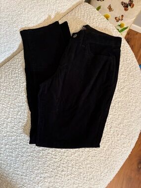 St. John's Bay Black Corduroy Straight Leg Pants